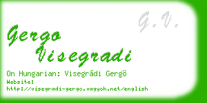 gergo visegradi business card